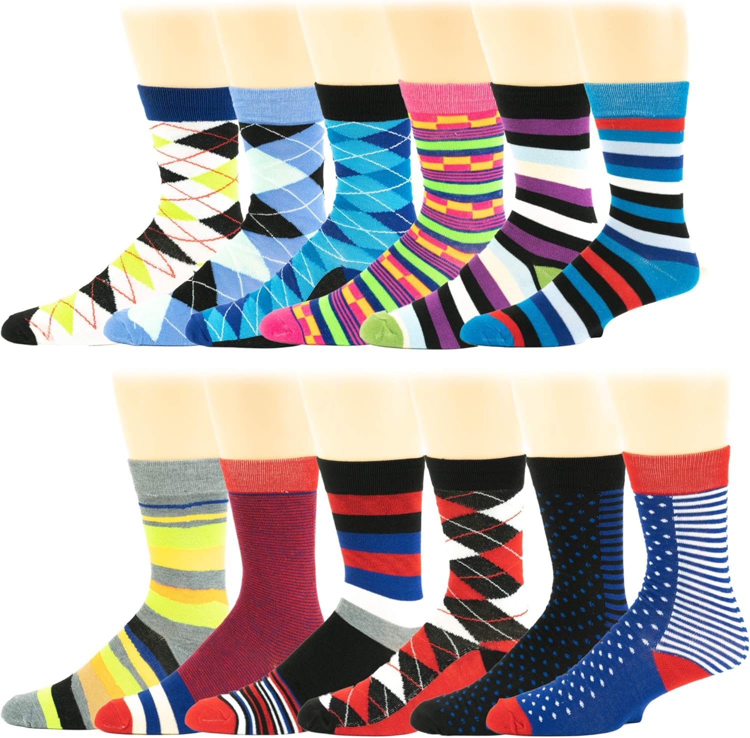 Different Touch Men Colorful Fashion Design Dress socks 10-13 - Image 9