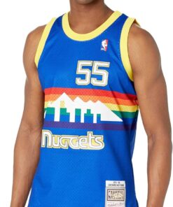 Mitchell & Ness mens Nba Swingman Road Jersey Nuggets 91 Dikembe Mutombo