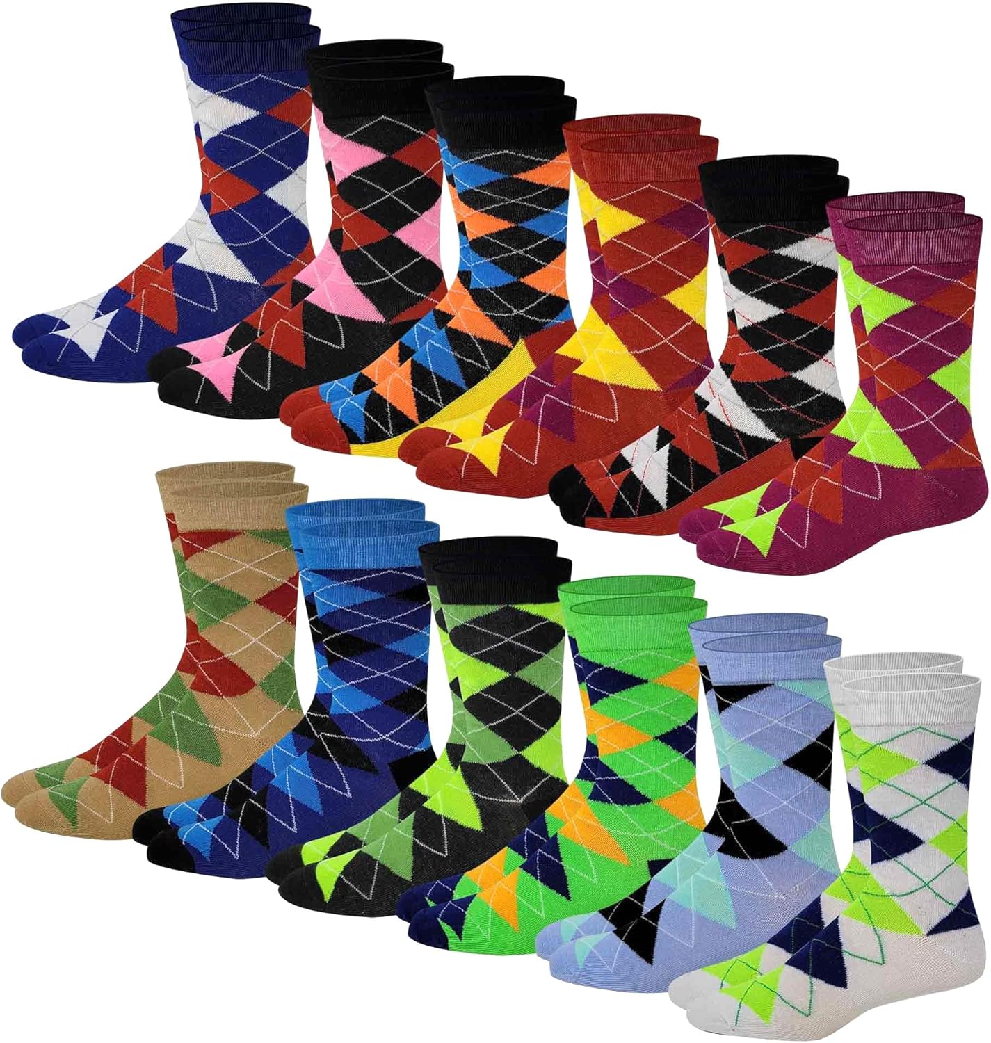 Different Touch Men Colorful Fashion Design Dress socks 10-13 - Image 8