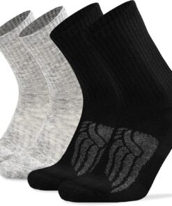 Socks Daze Merino Wool Cushioned Hiking Socks for Men Women, Warm Crew Walking & Boot Socks for Trekking, Work, Outdoor