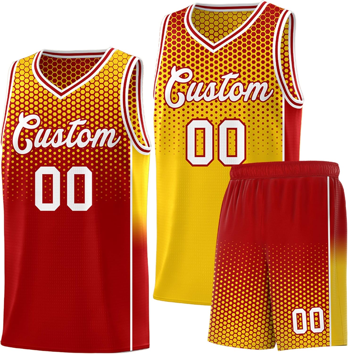 KXK Personalized Your Own Team Reversible Basketball Jersey for Men Women Youth - Custom Add Print Name Number Logo - Image 24