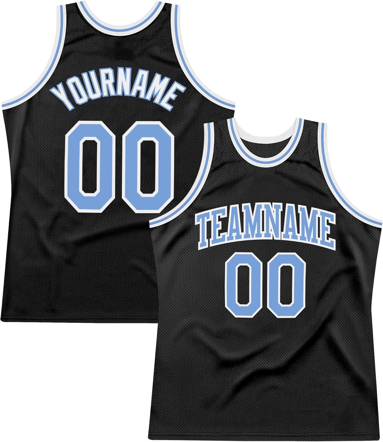 Custom Name Team Name Number Cream Black-Blue Authentic Throwback Basketball Jersey, Personalized Uniform Basketball Shirt - Image 12
