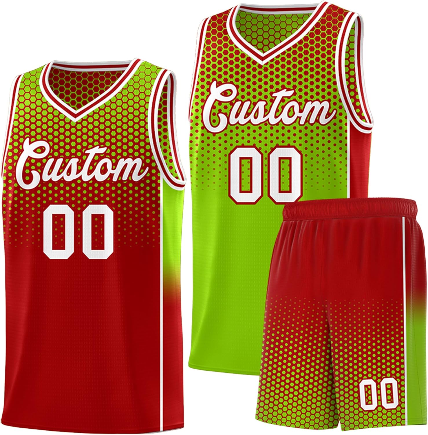 KXK Personalized Your Own Team Reversible Basketball Jersey for Men Women Youth - Custom Add Print Name Number Logo - Image 23