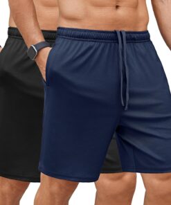 COOFANDY Men's Gym Workout Shorts 7 Inch Stretch Athletic Shorts Lightweight Running Training Short Pants with Pockets