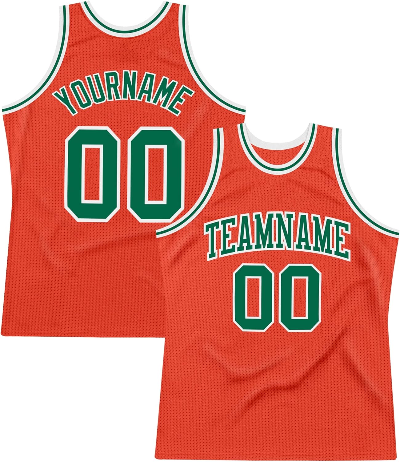 Custom Name Team Name Number Orange Blue-Navy Authentic Throwback Basketball Jersey, Personalized Uniform Basketball Shirt - Image 25