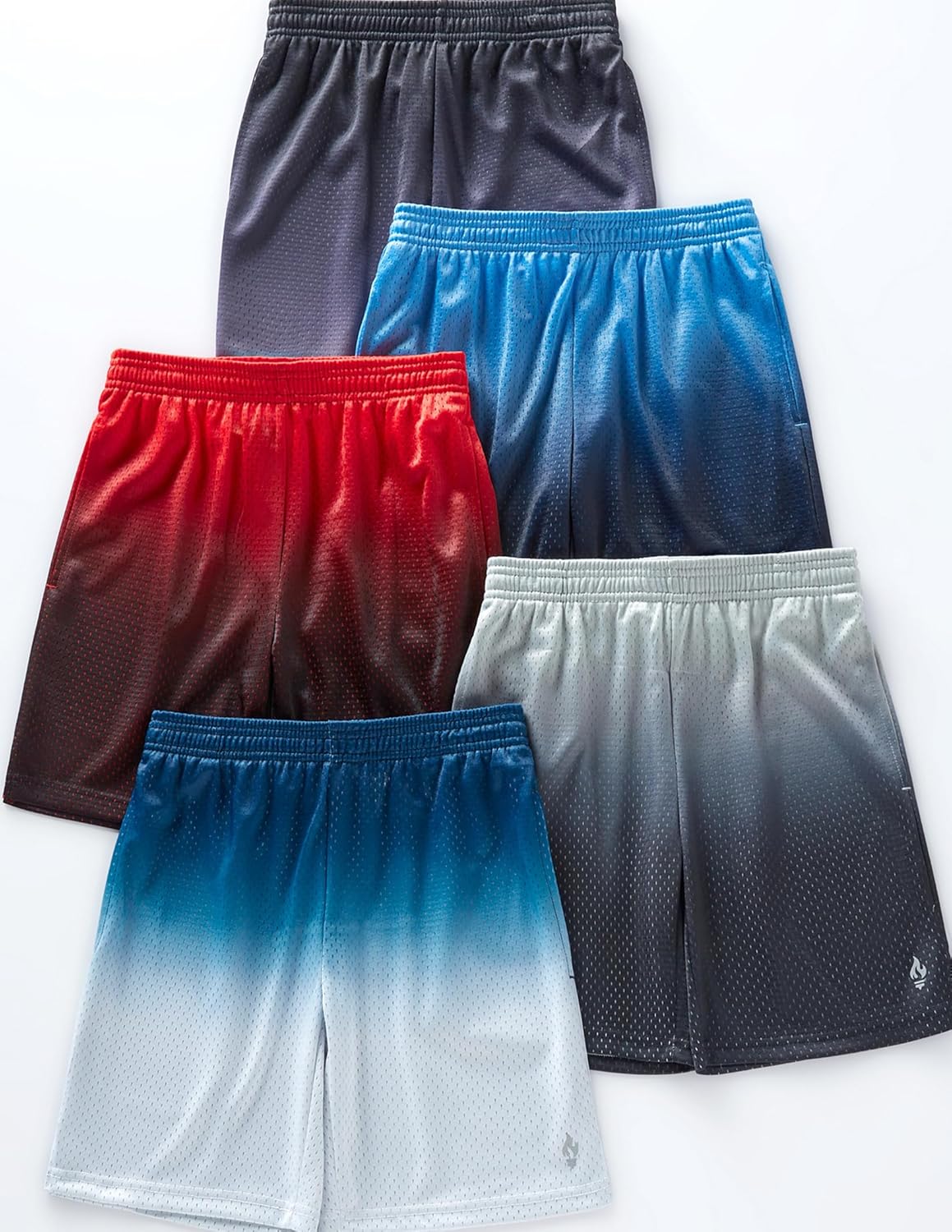 5 Pack Boys Athletic Shorts Mesh Basketball Youth Apparel Kids Sports Active Gear with Pockets - Image 3