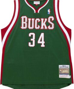 Mitchell & Ness NBA Authentic Road Jersey 2013 Milwaukee Bucks - G. Antetokounmpo, Green