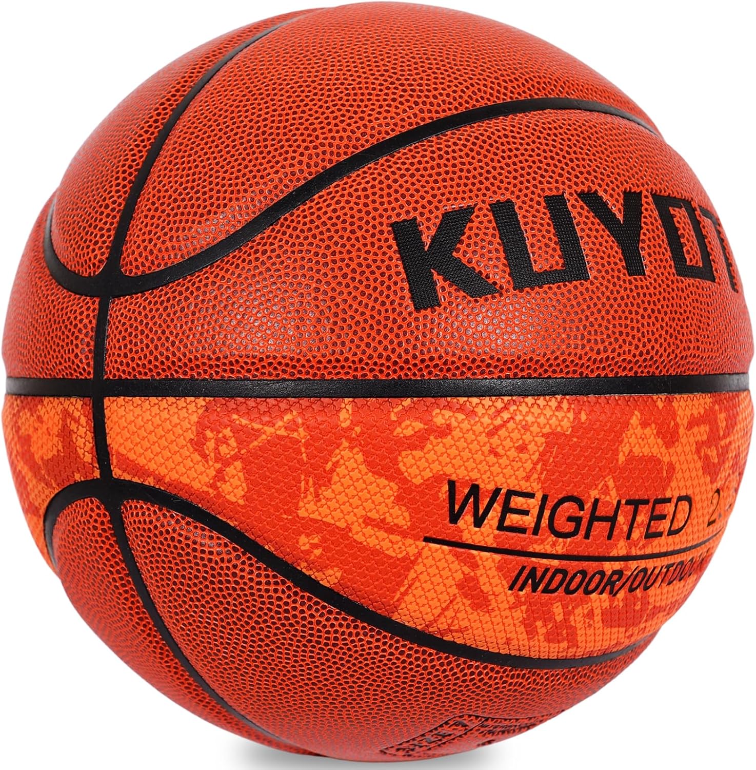 KUYOTQ 2.2LBS Weighted Heavy Size 7 29.5" Basketball Training Equipment Basketball Composite Leather Indoor Outdoor for Adult Youth Improving Ball Handling Dribbling Passing Skill (Deflated) - Image 2