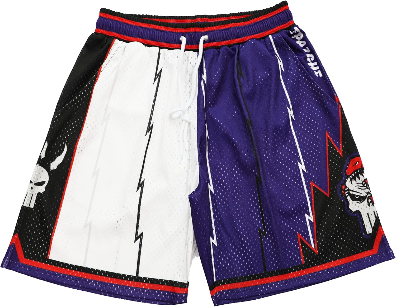 Men Basketball Shorts Graphic Mesh Drawstring Retro Sport Workout Gym Running Athletic Shorts - Image 35