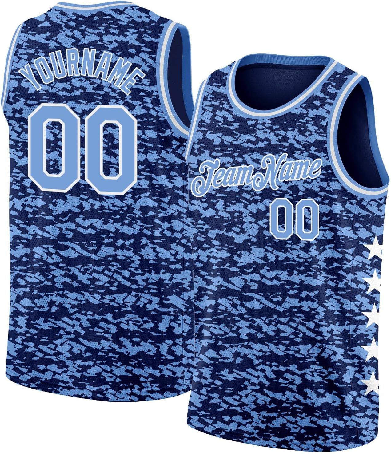 Custom Name Team Name Number Blue Orange-Royal Authentic Throwback Basketball Jersey, Personalized Uniform Basketball Shirt - Image 33