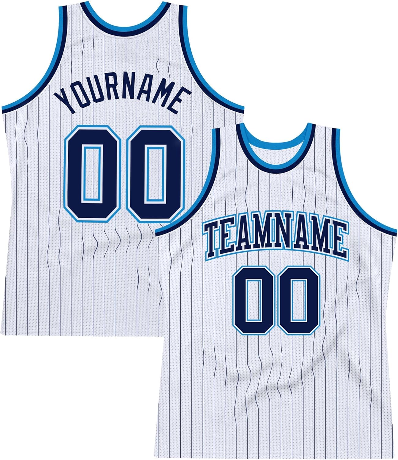 Custom Name Team Name Number White Purple Pinstripe Purple Authentic Basketball Jersey, Personalized Uniform Basketball Shirt - Image 25