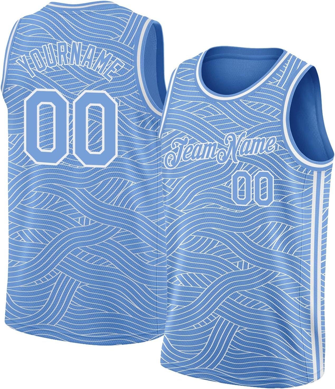 Custom Name Team Name Number Blue Orange-Royal Authentic Throwback Basketball Jersey, Personalized Uniform Basketball Shirt - Image 20