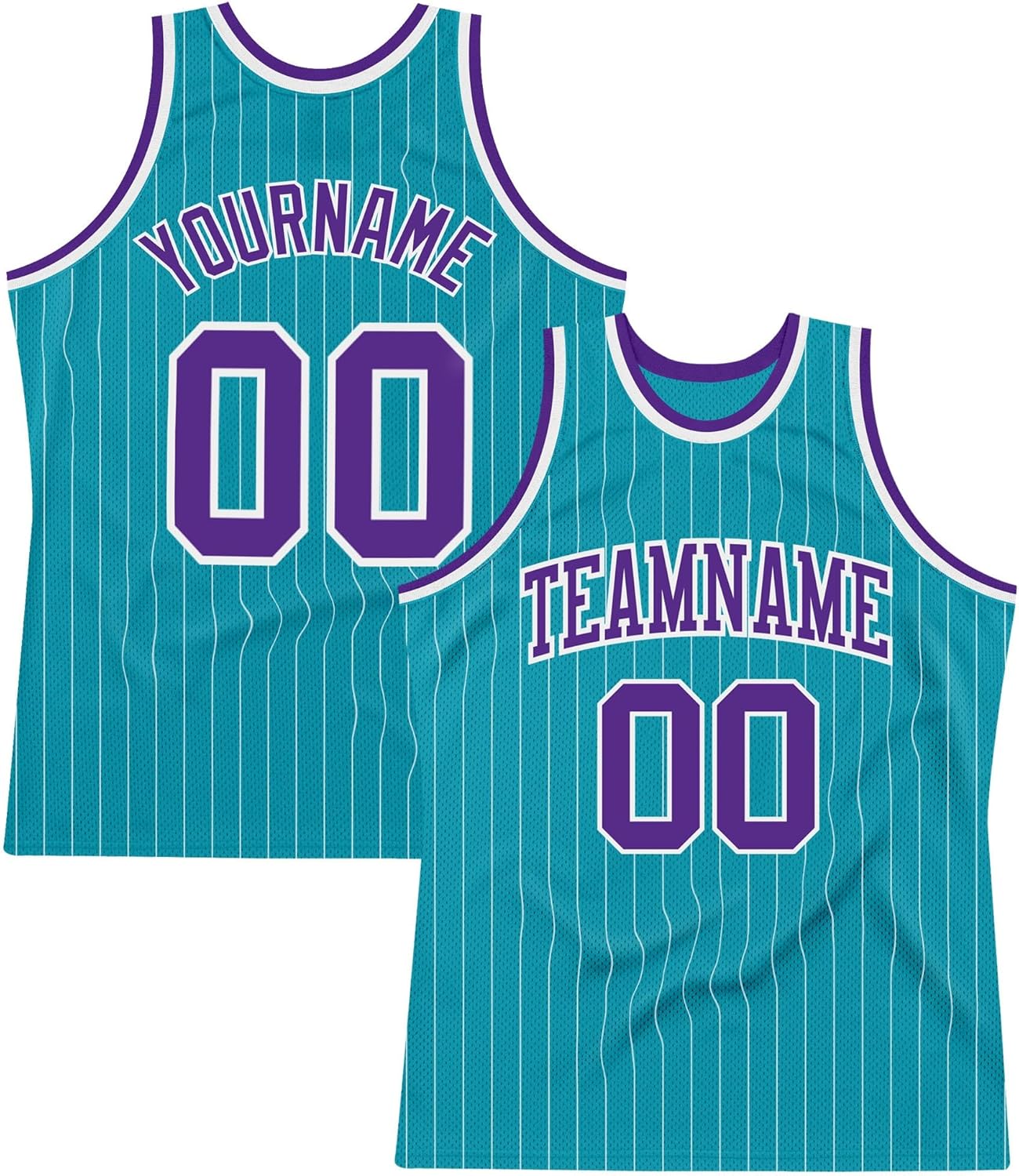 Custom Name Team Name Number White Black-Purple Authentic Throwback Basketball Jersey, Personalized Uniform Basketball Shirt - Image 8
