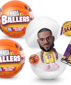 5 Surprise NBA Ballers Series 1 (2 Pack) Toy Mystery Capsule Figurine by ZURU for Kids, Teens, Adults- Players Like Luka Dončić, LaMelo Ball, Jayson Tatum, James Harden and Kevin Durant