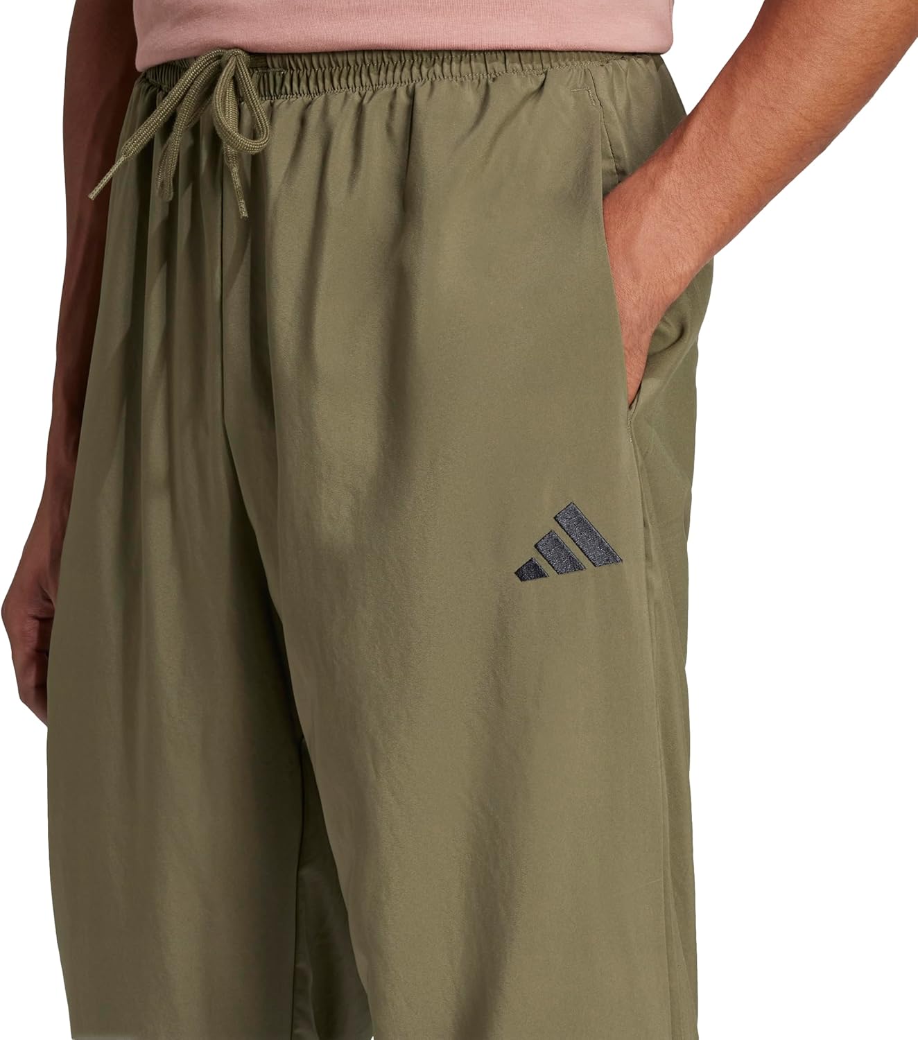 Adidas Men's Essentials Small Logo Elasticated Stanford Pants - Image 5