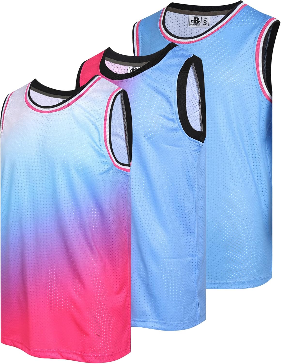 3 Pack Men's Blank Basketball Jerseys Mesh Performance Athletic Team Sports Uniforms Bulk Shirts - Image 14