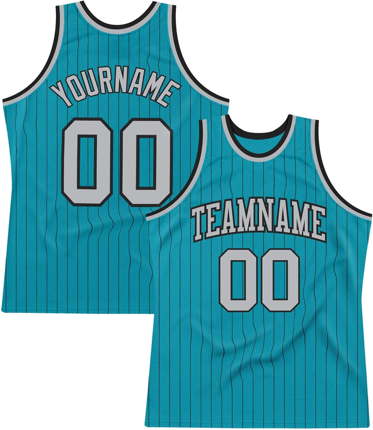 Custom Name Team Name Number White Black Pinstripe Black-Orange Authentic Basketball Jersey, Personalized Basketball Jersey - Image 17