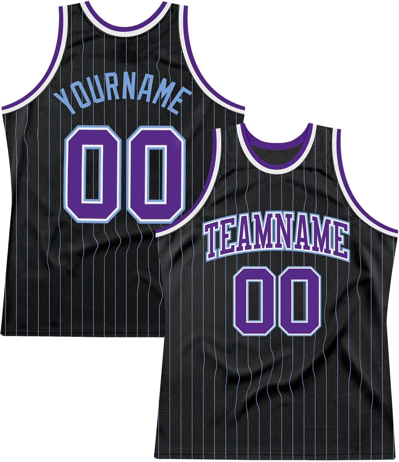 Custom Name Team Name Number Black White Pinstripe Maroon-White Authentic Basketball Jersey, Personalized Basketball Jersey - Image 30