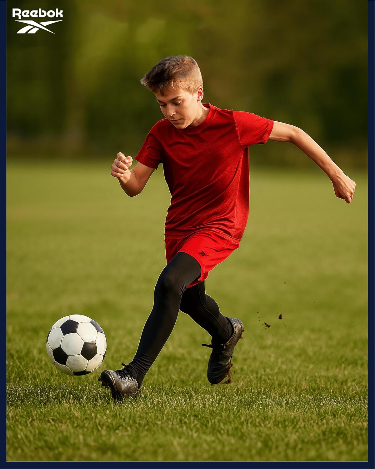 Reebok Boys Basketball Shorts - 2 Pack 2-in-1 Boys Athletic Shorts for Running with Compression Leggings Pockets & Drawstring - Image 5