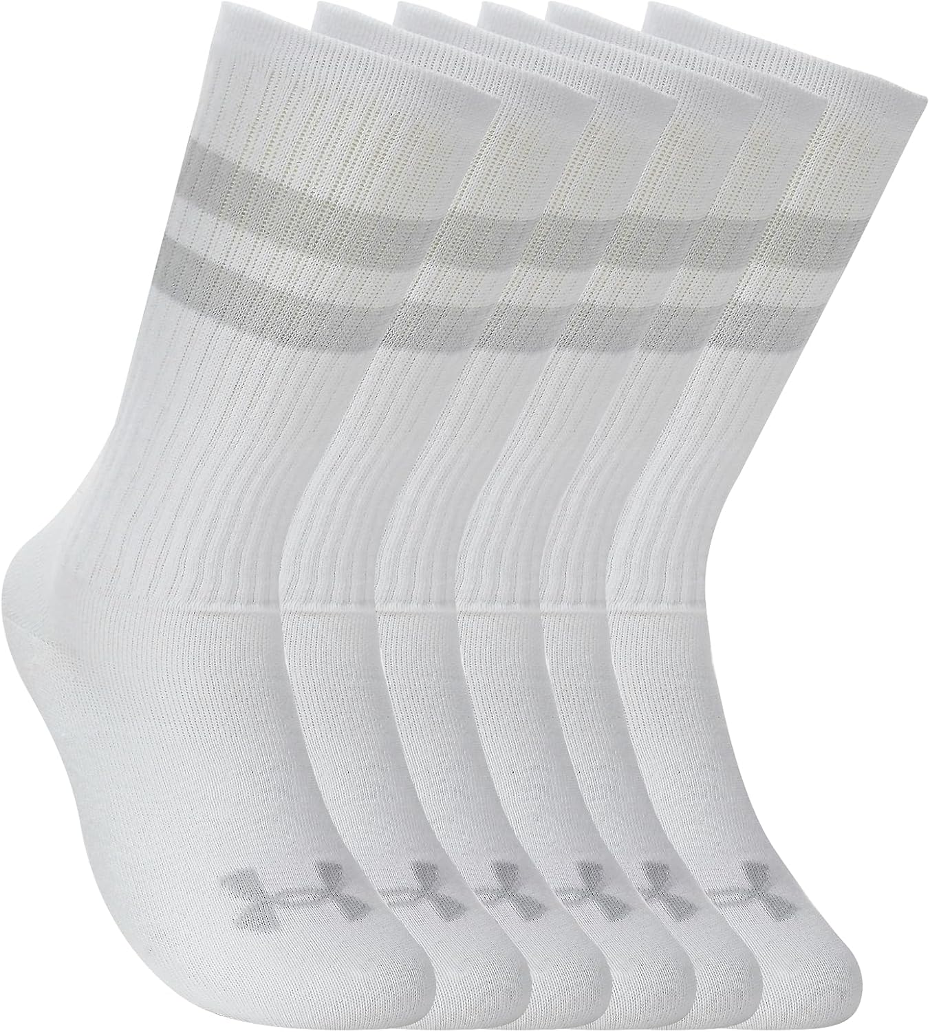Under Armour Unisex-Adult Essential Crew Socks 6 Pack - Image 4