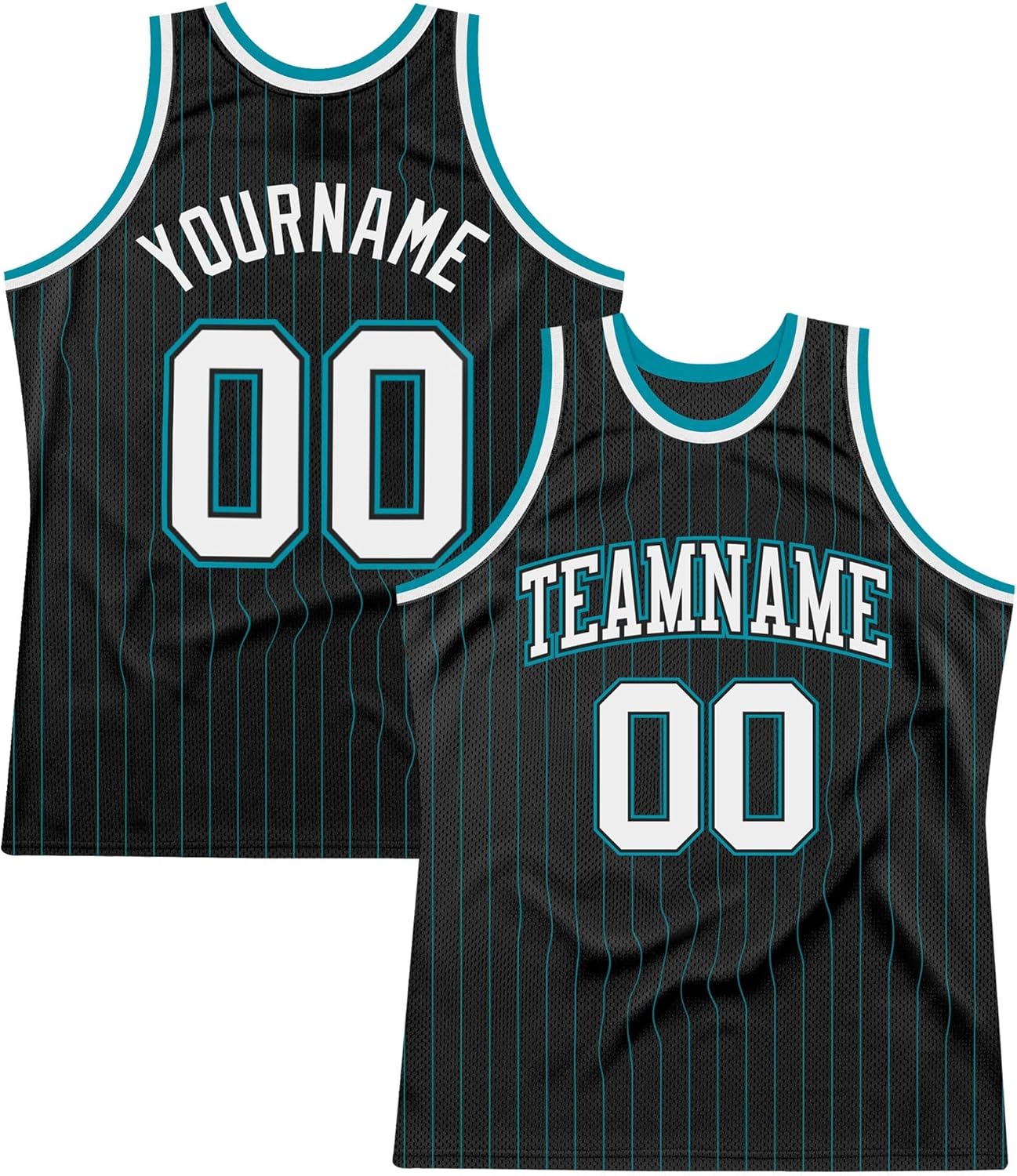 Custom Name Team Name Number Black White Pinstripe Maroon-White Authentic Basketball Jersey, Personalized Basketball Jersey - Image 29