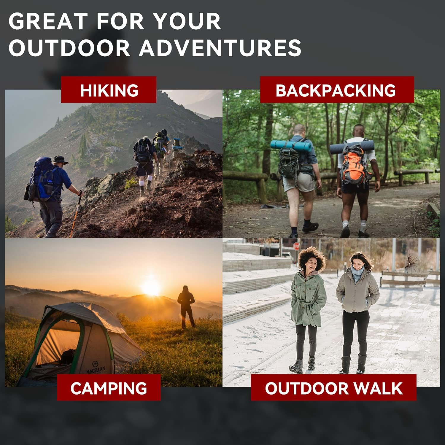 Socks Daze Merino Wool Cushioned Hiking Socks for Men Women, Warm Crew Walking & Boot Socks for Trekking, Work, Outdoor - Image 5