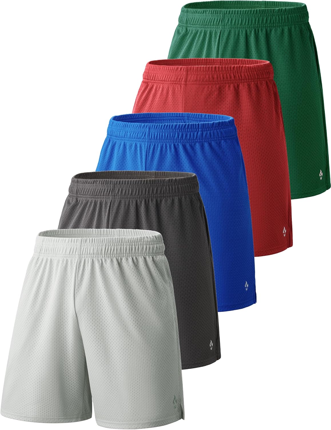 5 Pack Boys Athletic Shorts Mesh Basketball Youth Apparel Kids Sports Active Gear with Pockets - Image 8