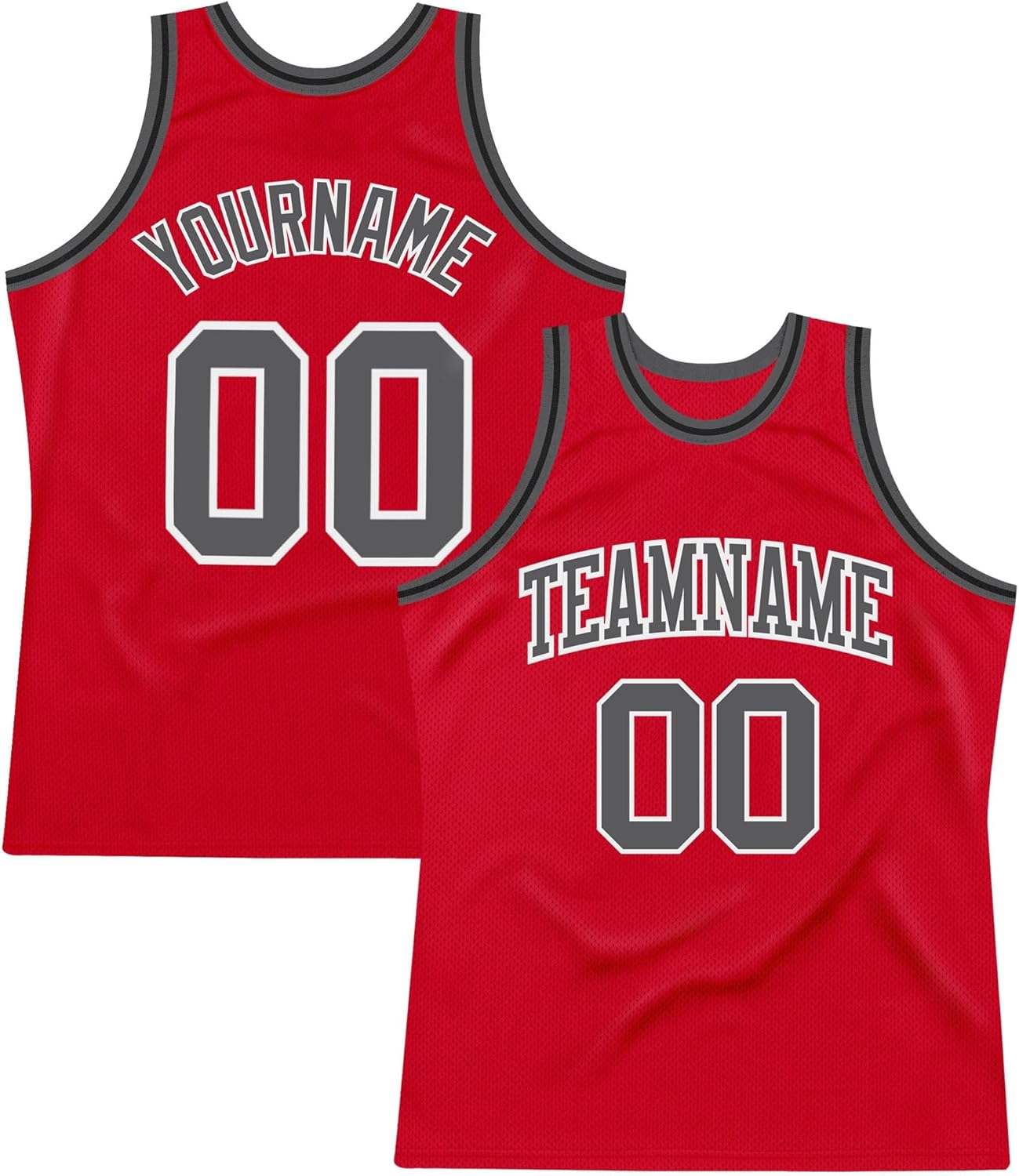 Custom Name Team Name Number Gray Royal-Gold Authentic Throwback Basketball Jersey, Personalized Basketball Jersey - Image 21