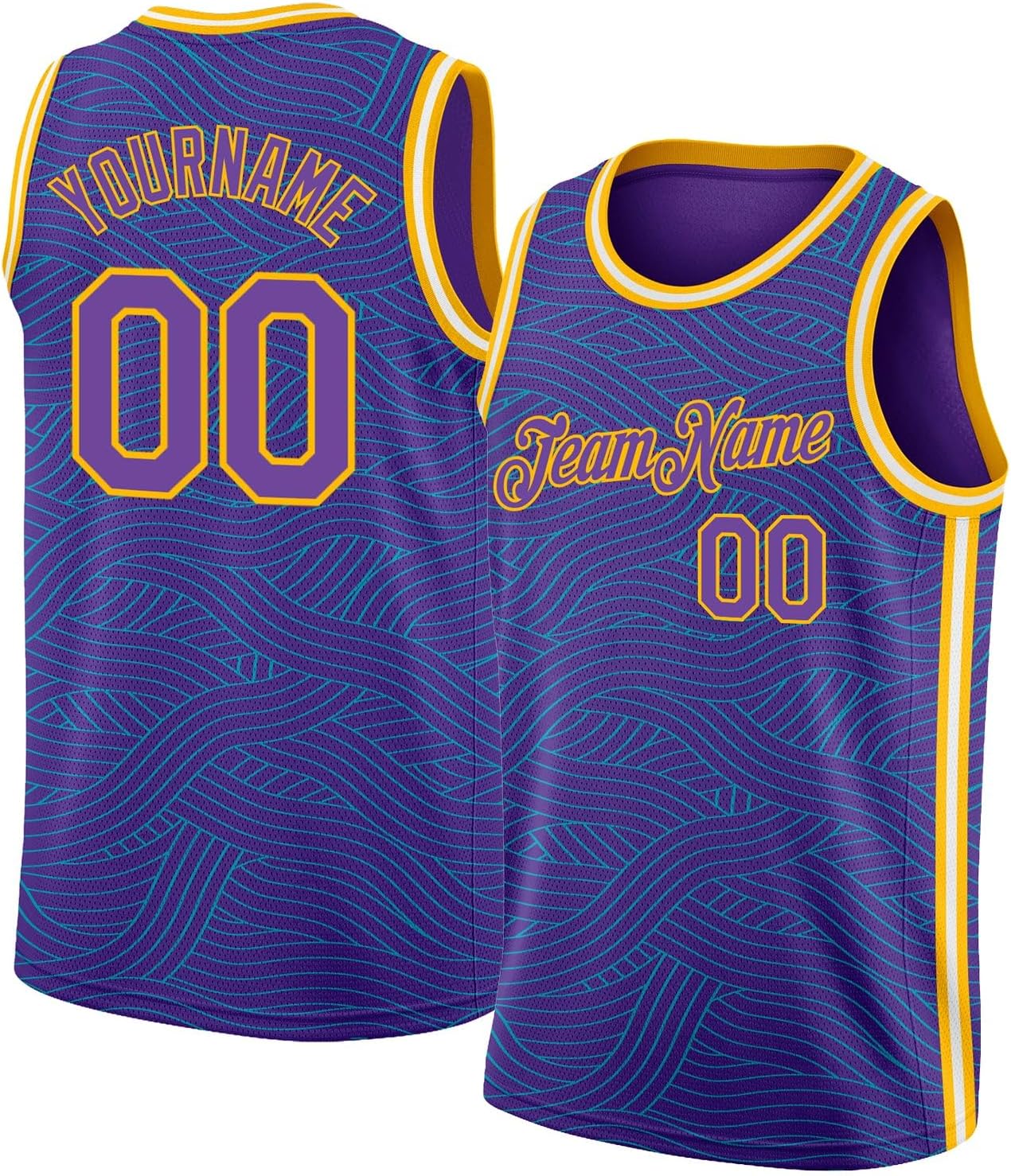 Custom Name Team Name Number Blue Orange-Royal Authentic Throwback Basketball Jersey, Personalized Uniform Basketball Shirt - Image 24