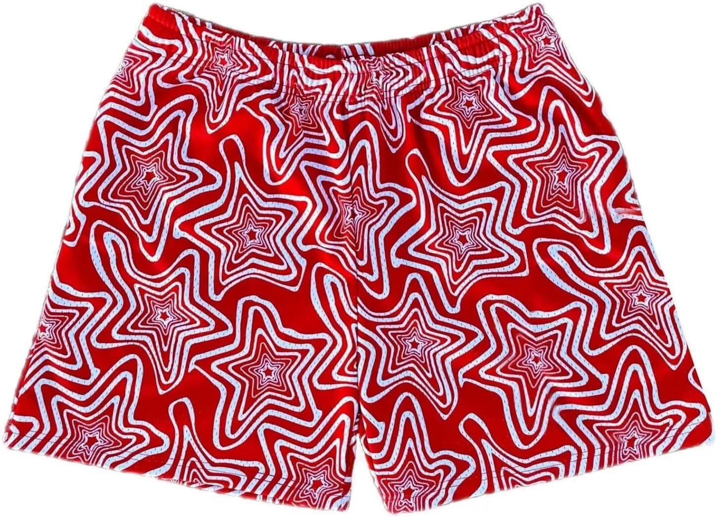 Men's Mesh Basketball Shorts Breathable Athletic Shorts with Pockets Lightning & Star Print Gym Training Outdoor - Image 26