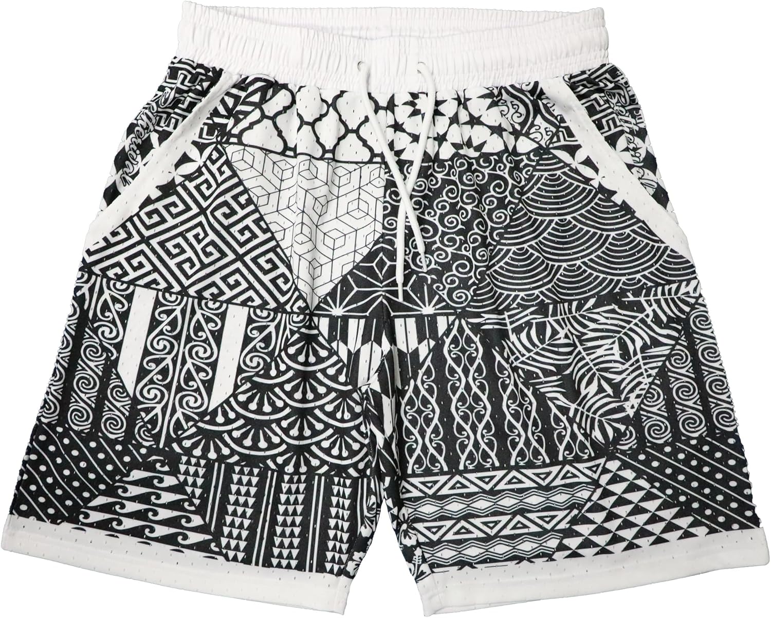 Mens Cool Graphic Sport Athletic Shorts Light Weight Mesh Workout Training Drawstring Basketball Shorts - Image 5