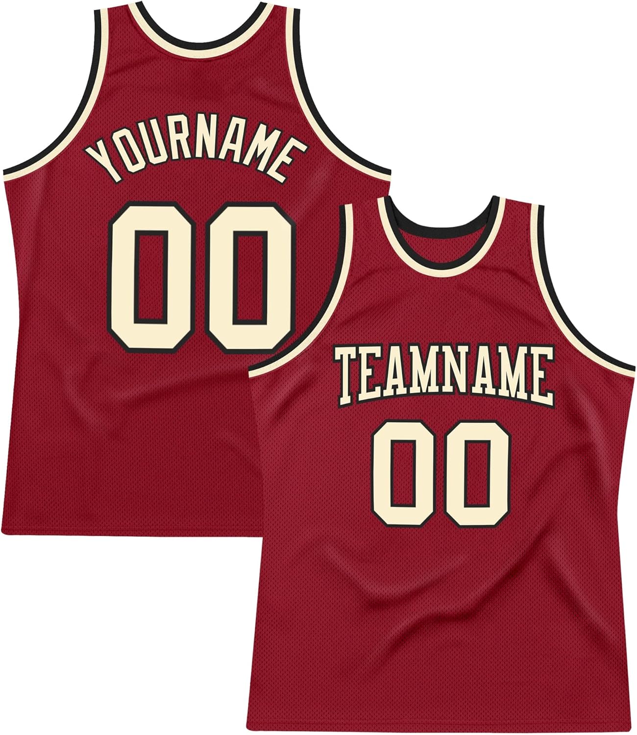 Custom Name Team Name Number Gold Red-Black Authentic Throwback Basketball Jersey, Personalized Uniform Basketball Shirt - Image 21