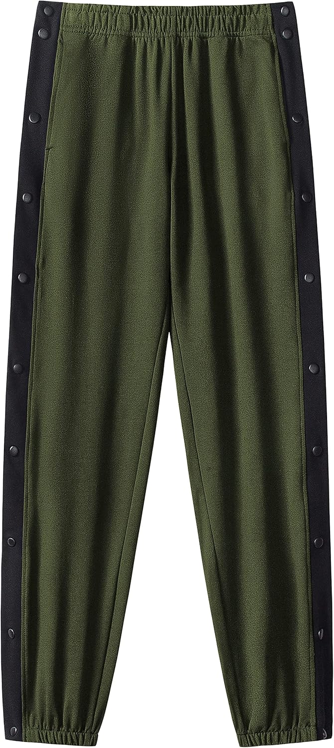 Chrisuno Men's Sweatpants Tear Away Basketball Sweat Pants Athletic Joggers - Image 7