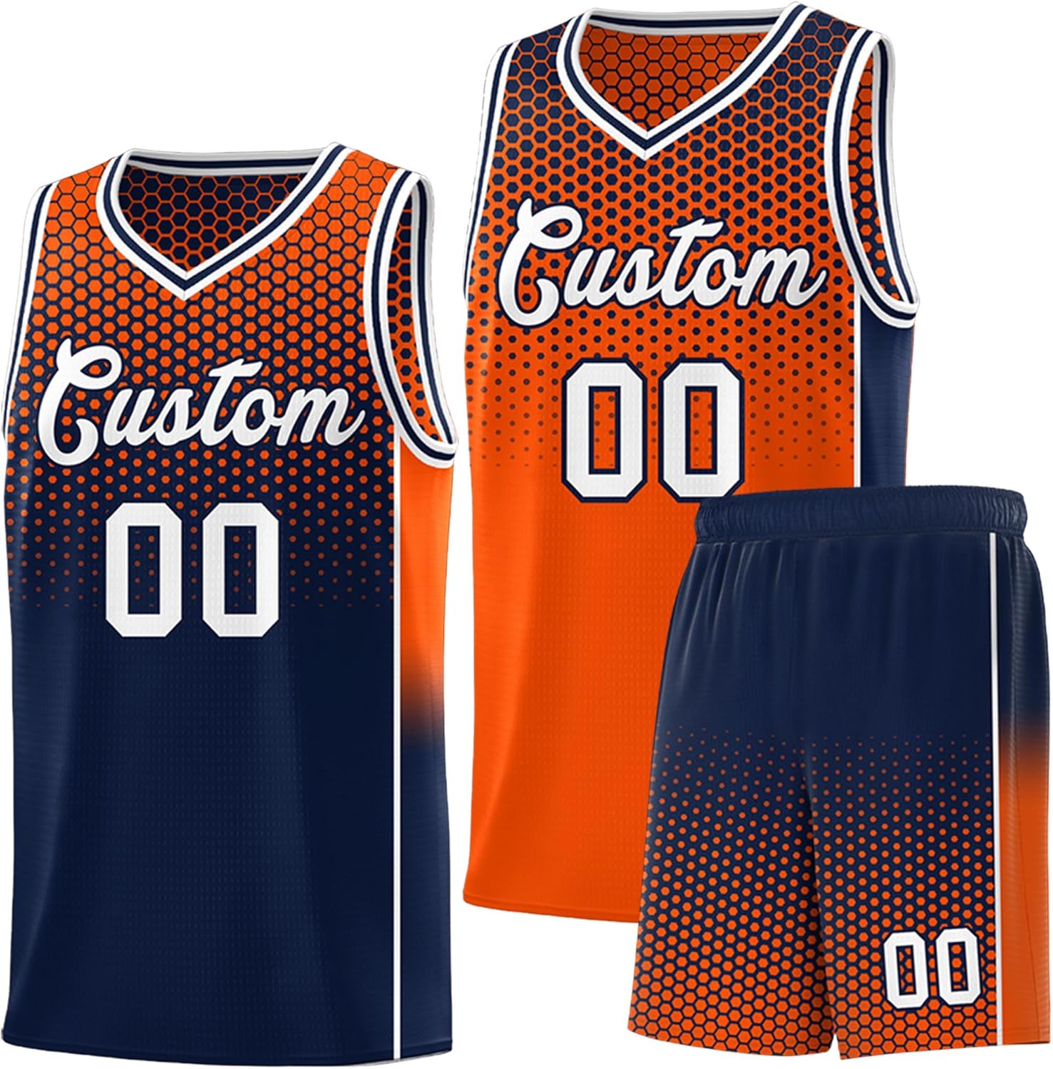 KXK Personalized Your Own Team Reversible Basketball Jersey for Men Women Youth - Custom Add Print Name Number Logo - Image 19