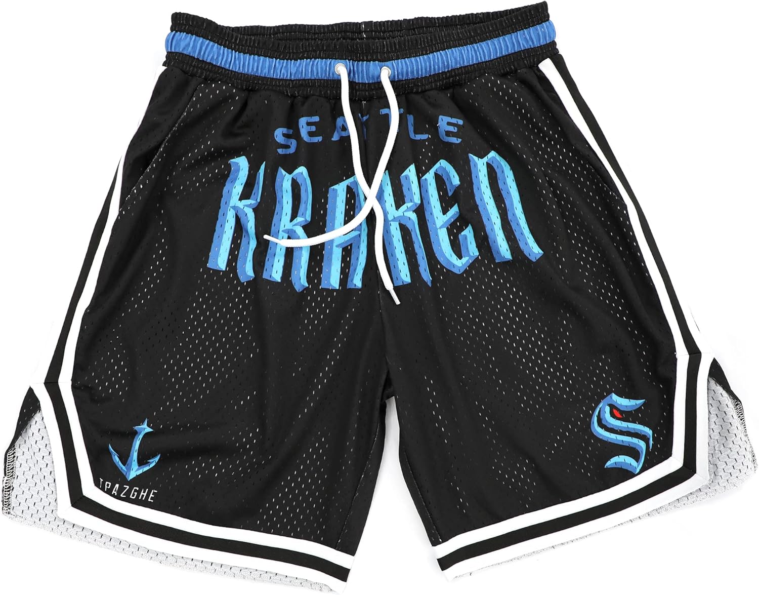 Men Basketball Shorts Graphic Mesh Drawstring Retro Sport Workout Gym Running Athletic Shorts - Image 30