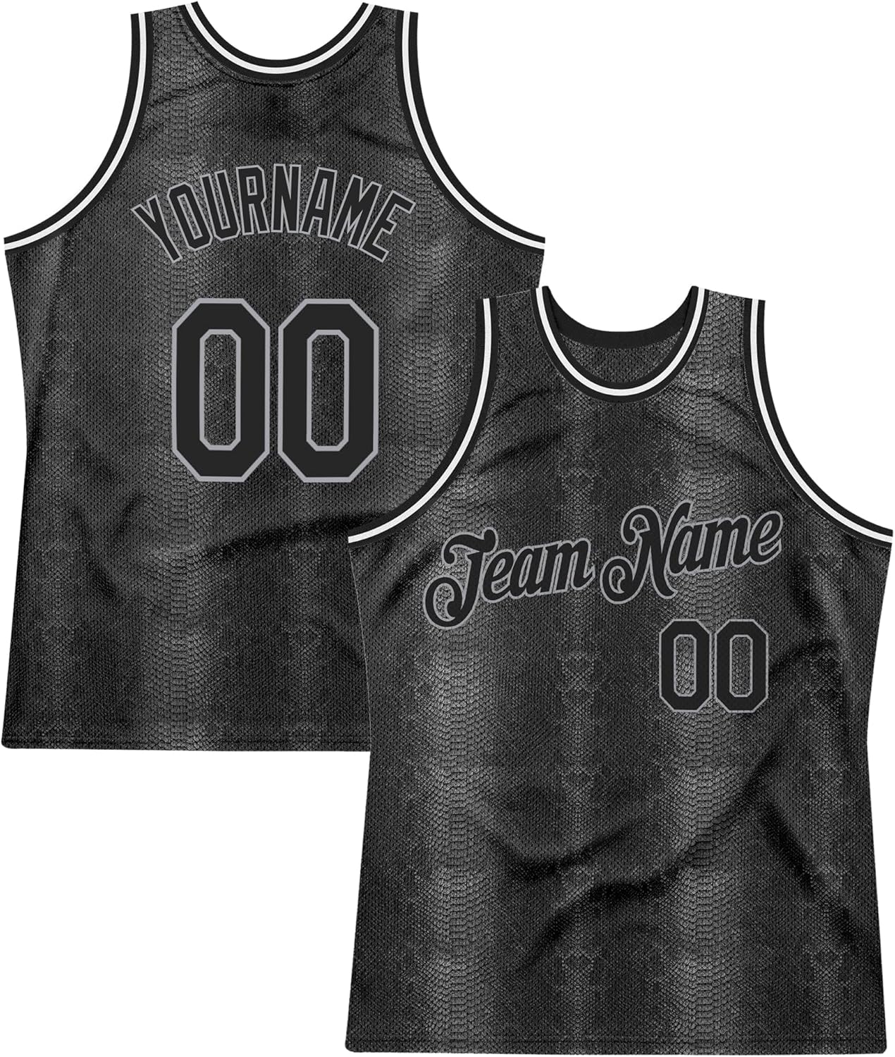 Custom Name Team Name Number Black Gold-Red Round Neck Rib-Knit Basketball Jersey, Personalized Uniform Basketball Shirt - Image 19