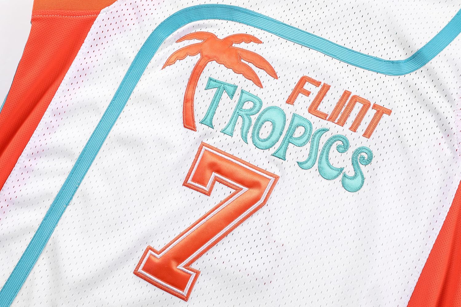 Jackie Moon 33 Coffee Black 7 Flint Tropics Semi Pro 90s Hip Hop Clothes for Party Men Basketball Jersey Green White - Image 5