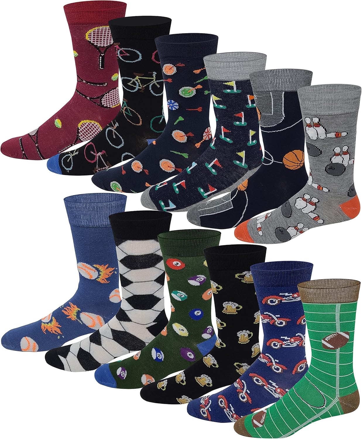 Different Touch Men Colorful Fashion Design Dress socks 10-13