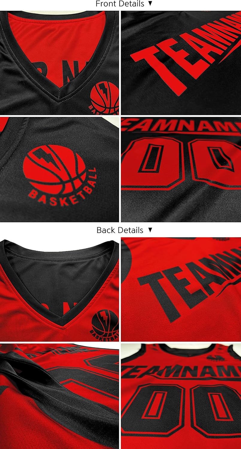 Custom Reversible Basketball Jersey Mesh Performance Uniform Personalized Printed Name Number for Men/Boy - Image 4