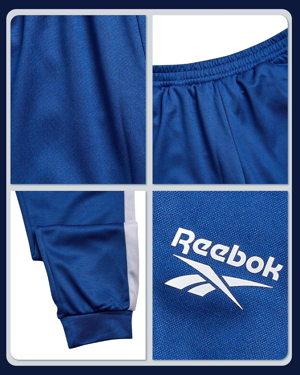 Reebok Boys Sweatpants - 2 Pack Performance Tricot Boys Joggers Athletic Pants with Elastic Waistband (Sizes Run Small) - Image 3