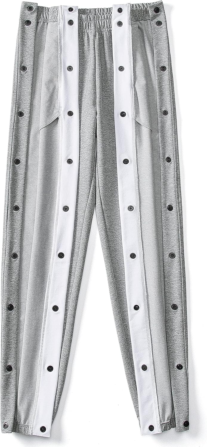 Chrisuno Men's Sweatpants Tear Away Basketball Sweat Pants Athletic Joggers - Image 3