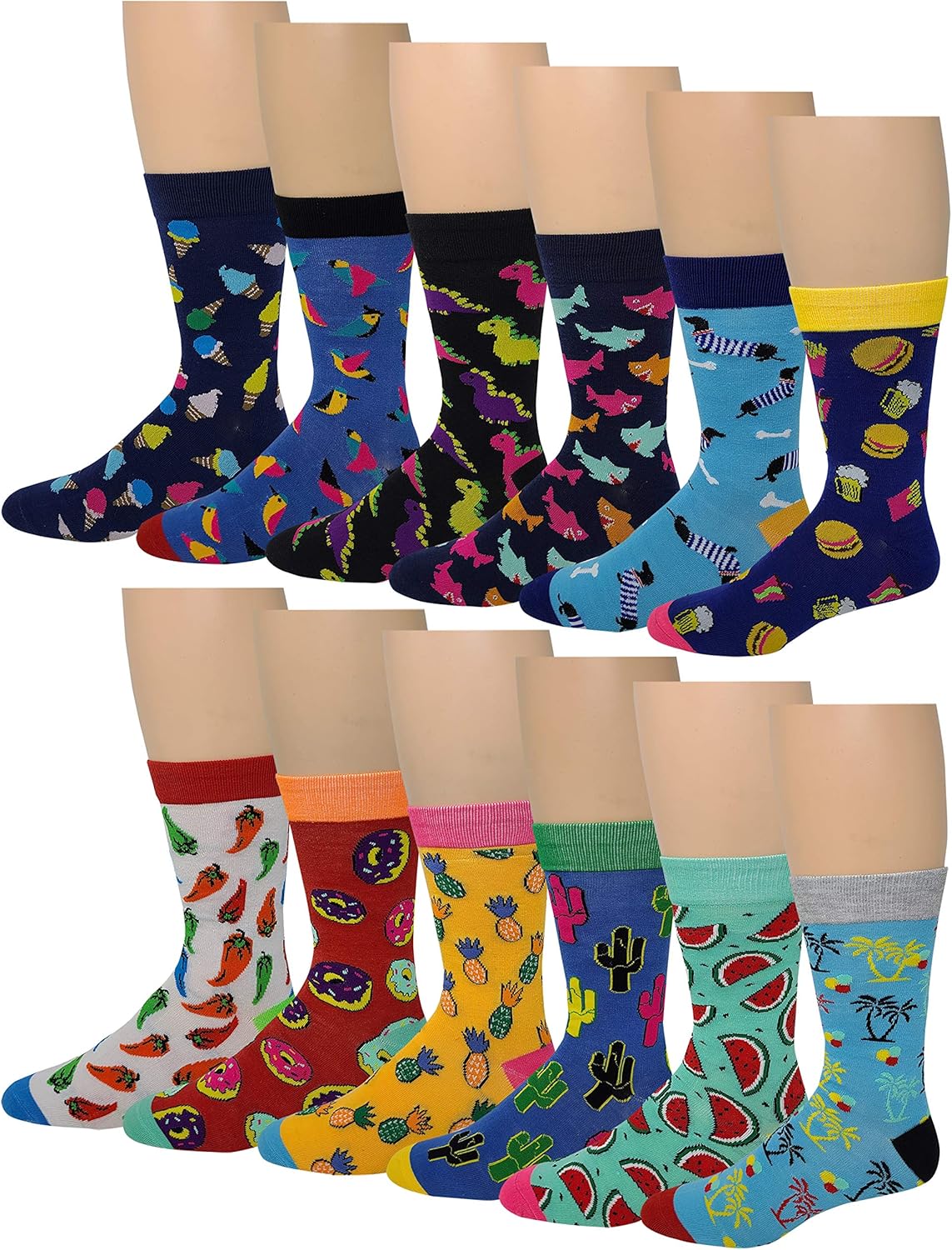 Different Touch Men Colorful Fashion Design Dress socks 10-13 - Image 10