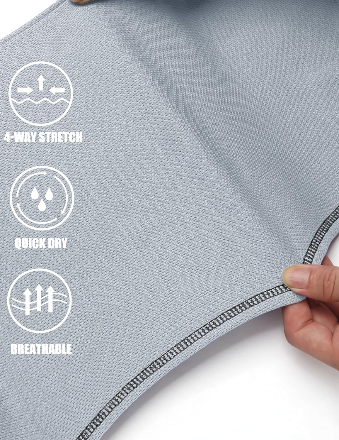 COOFANDY Mens Athletic Workout Pants Open Bottom Sweatpants Mesh Gym Pants for Runnning, Training,Casual - Image 5