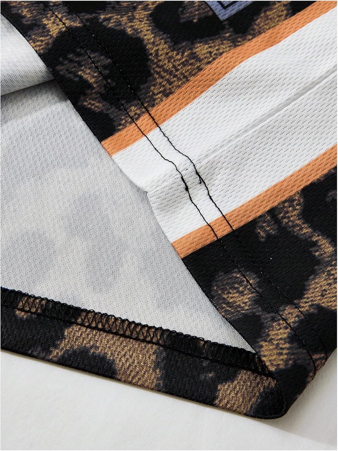 Men's Jersey Shirts Leopard Number Print Sleeveless Tank Tops Athletic Sports Basketball Shirts - Image 5