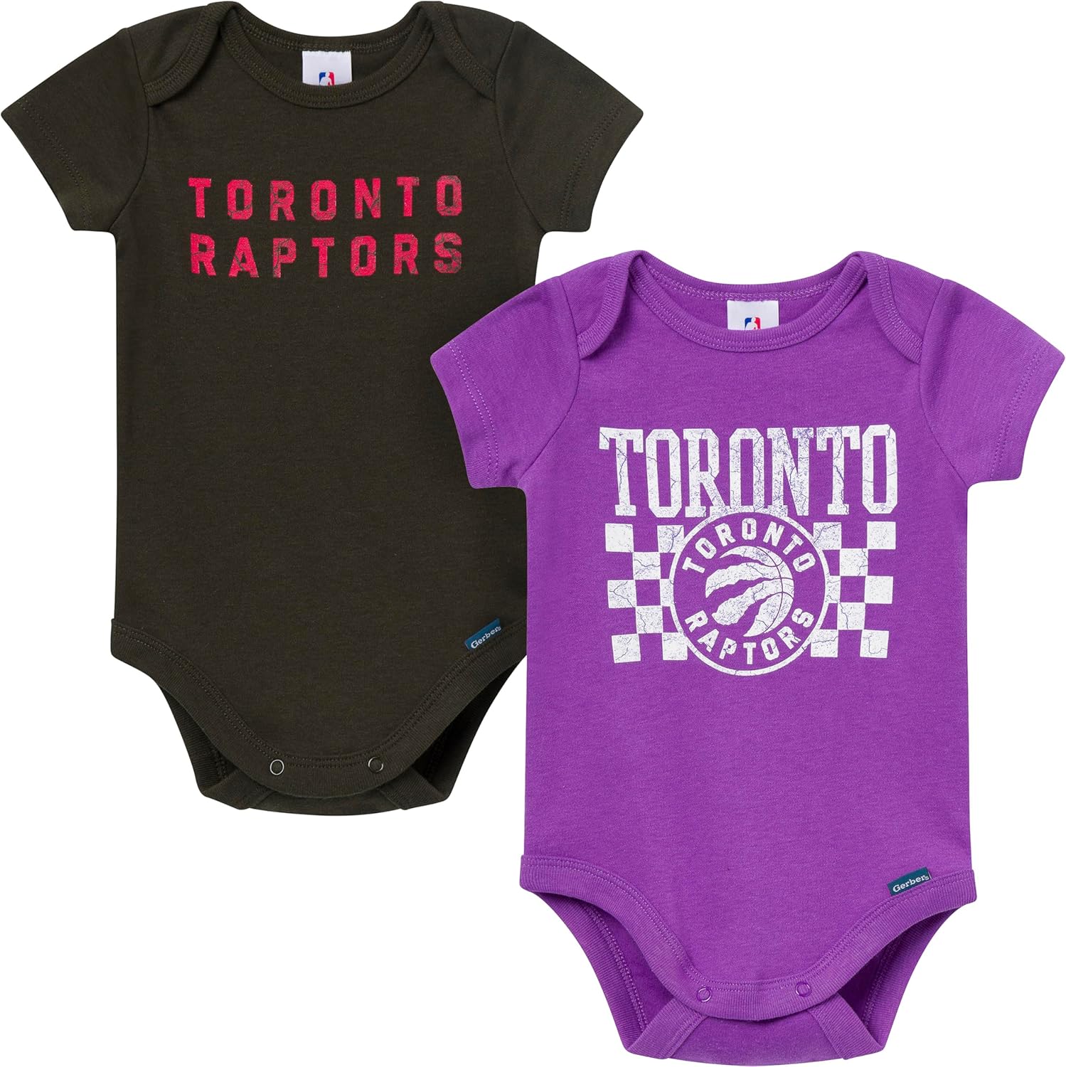 Gerber unisex-baby Nba Team 2 Pack Short Sleeve Onesie Bodysuits - Image 30