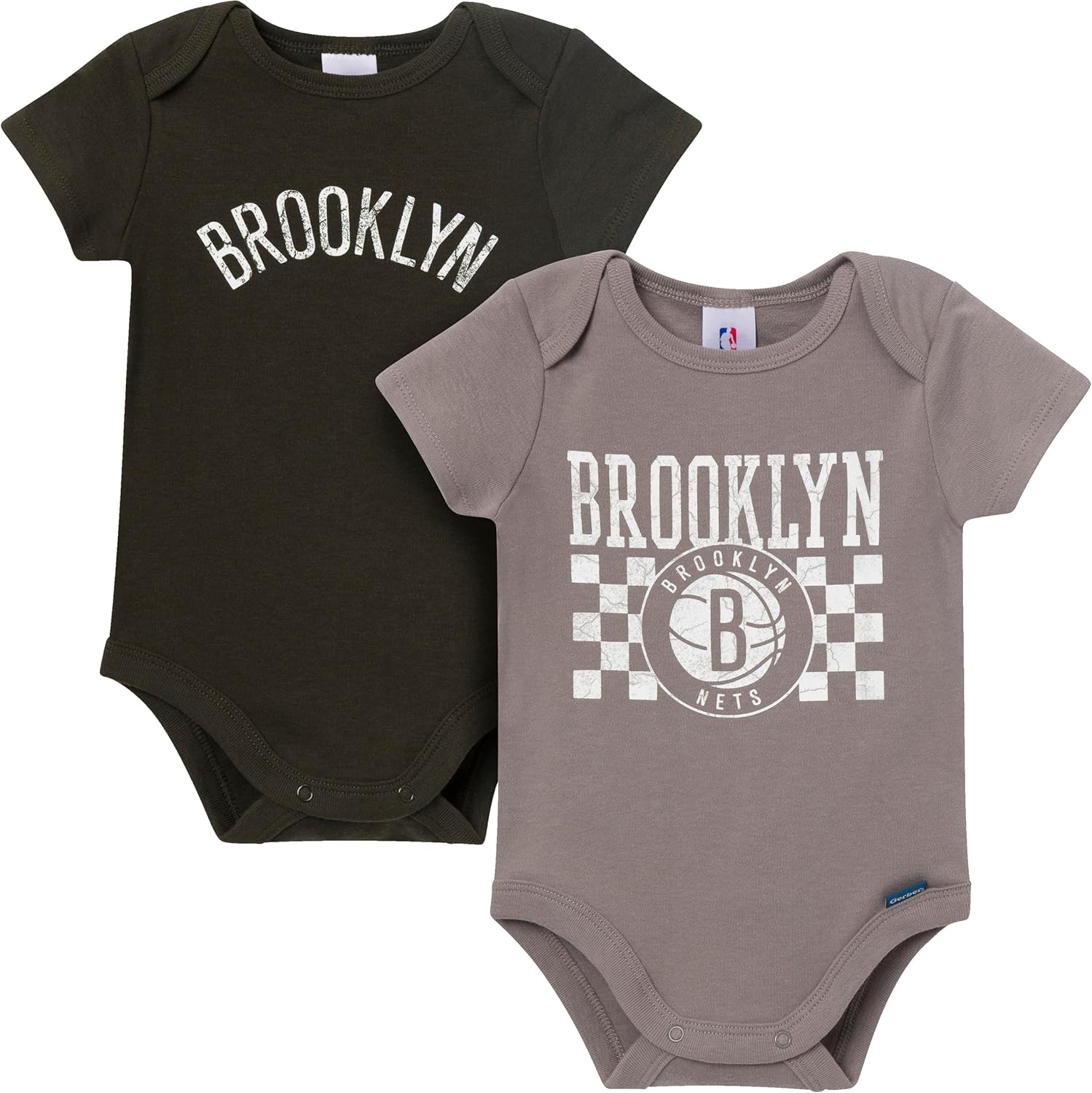 Gerber unisex-baby Nba Team 2 Pack Short Sleeve Onesie Bodysuits - Image 8