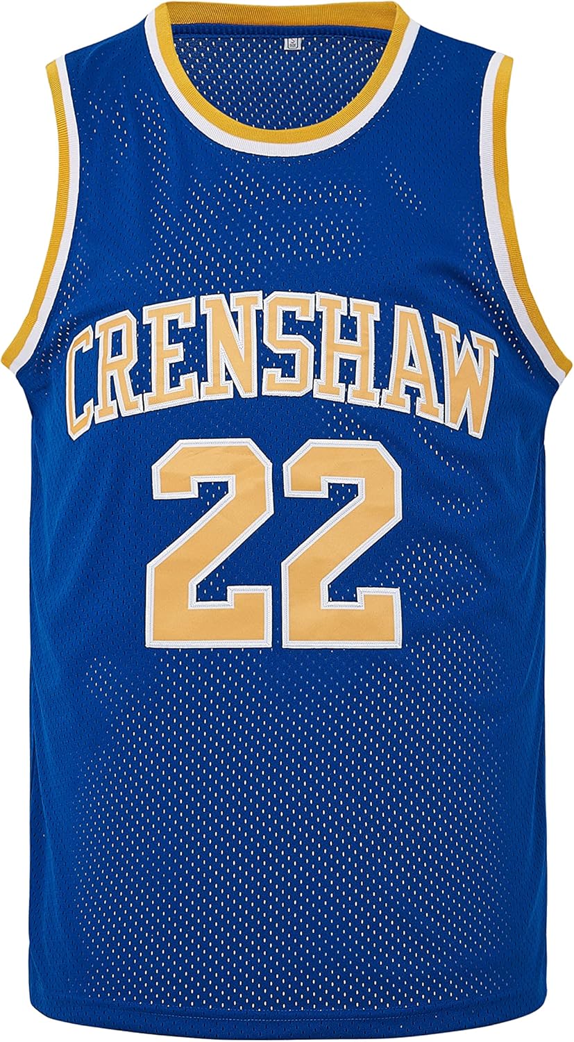Mens McCall #22 Wright #32 Love and Basketball Moive Crenshaw Basketball Jersey