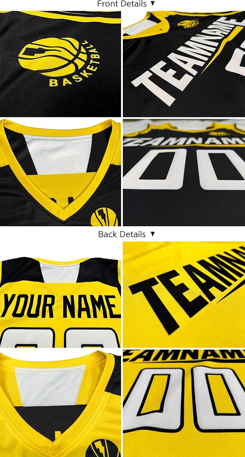 Custom Reversible Basketball Jersey Mesh Performance Uniform Personalized Printed Name Number for Men/Boy - Image 5