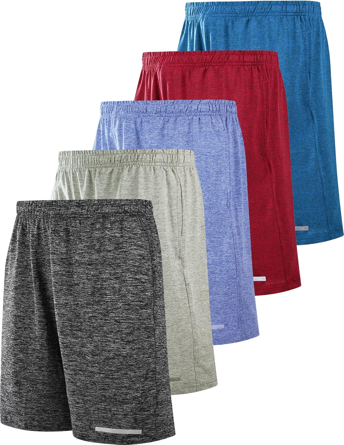 Liberty Imports 5 Pack Big Boys Youth Athletic Mesh Basketball Shorts with Pockets Quick Dry Activewear - Image 13