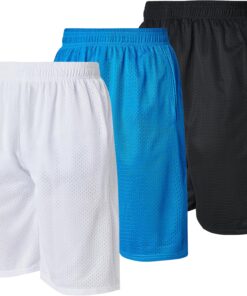 Ultra Performance Men's Athletic Mesh Short's 3 Pack Mens Basketball Shorts Gym Workout & Sport Short with Pockets for Men